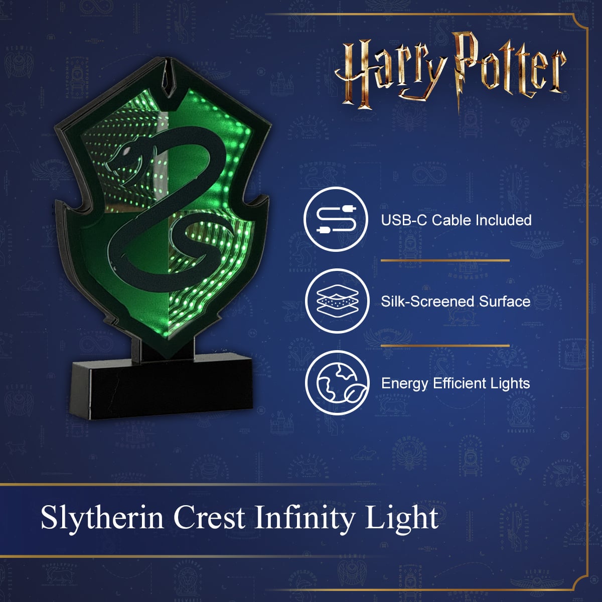 Harry Potter - Slytherin Crest Infinity Light