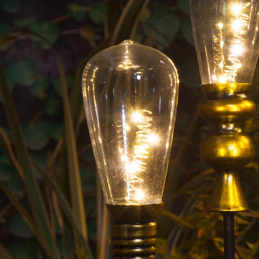 Assorted Metallic Lightbulb Stake Light