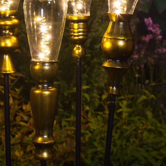 Assorted Metallic Lightbulb Stake Light