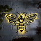 Honey Bee LED Metal Plaque