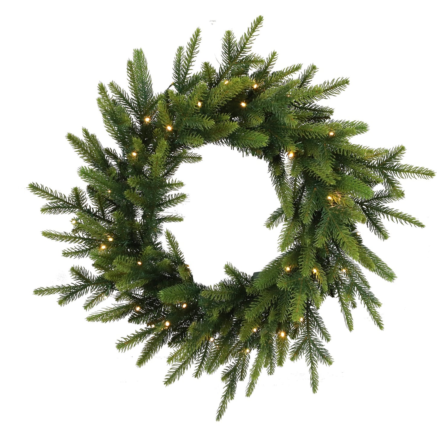 24' Nordman Fir Pre Lit Wreath