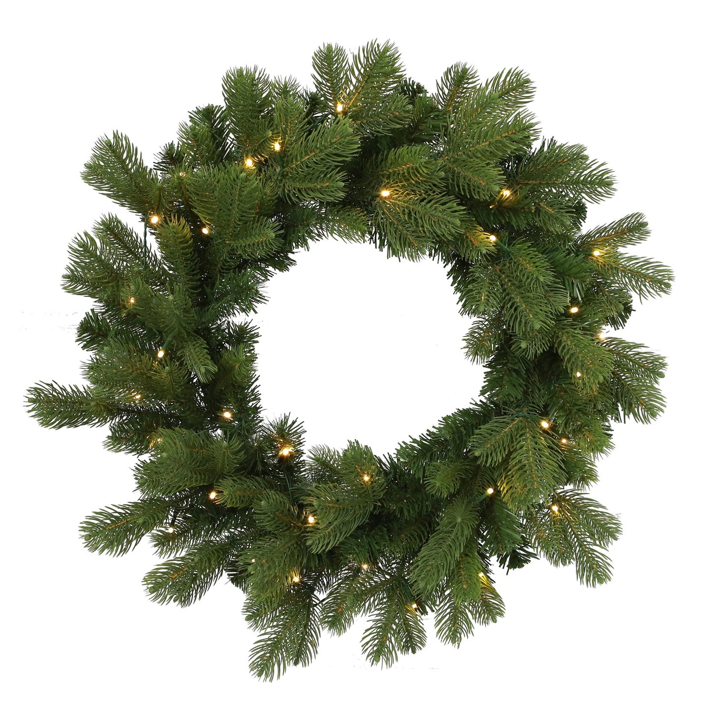 24" Pre-lit High Grove Spruce Wreath