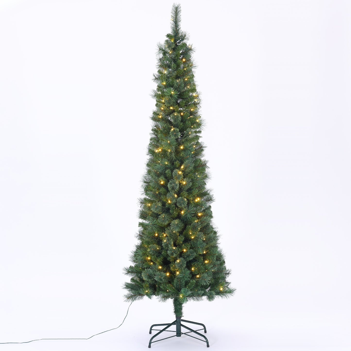 Pre-lit Brushed Pencil Pine