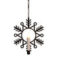 29cm Black Hanging Snowflake