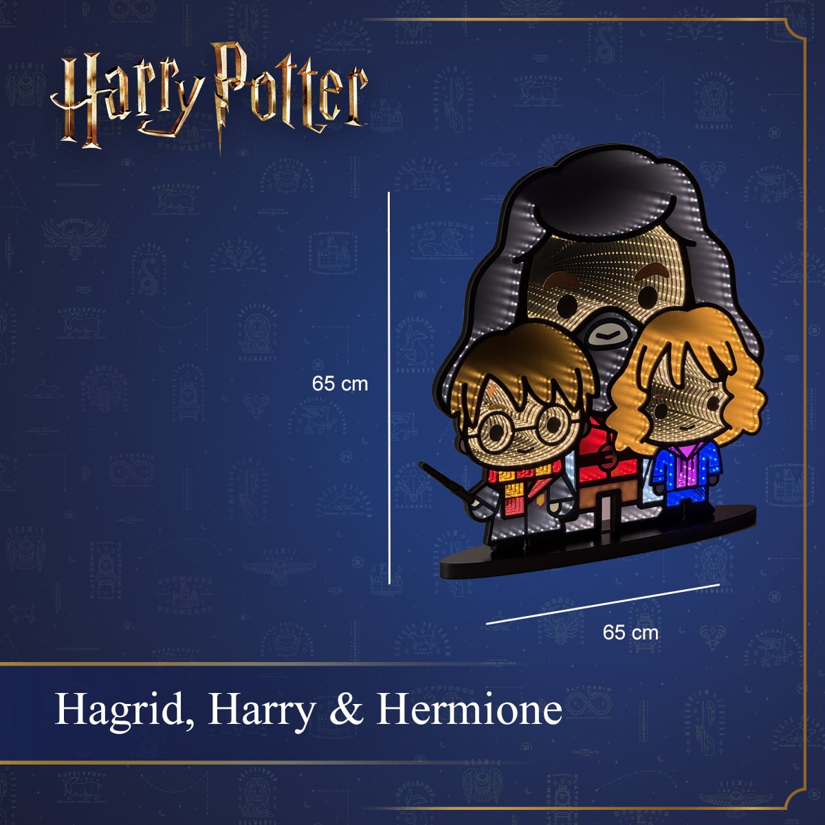 Harry Potter - Hagrid, Harry & Hermione Infinity Light
