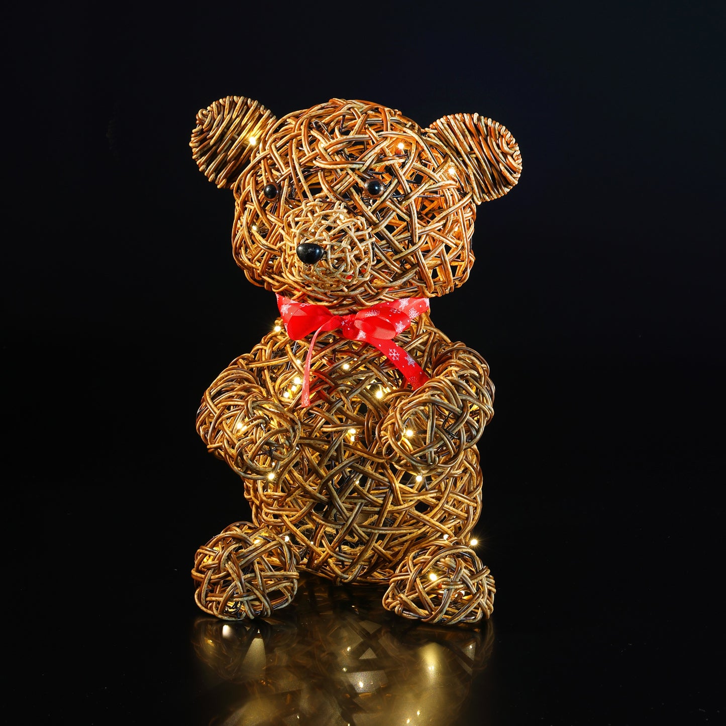 44CM Brown Wicker Teddy Bear