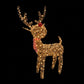 97cm Brown Wicker Rudolph With 120 LED's