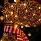 97cm Brown Wicker Rudolph In Boots With 120 LED's