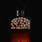 43cm Metal Wood Burner Lantern with Log Storage Space