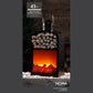 43cm Metal Wood Burner Lantern with Log Storage Space