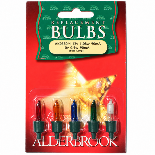 1 x 5 W4 12V Multicolour Alderbrook Spare Bulbs - Compatible with 20 Set