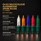 1 x 5 G4 6V Multicolour Alderbrook Spare Bulbs - Compatible with 40 Set