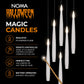 Set of 5 Magic Candles With Wand (White)