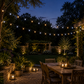 Multifunction Antique White & Cool White String Lights With Green Cable
