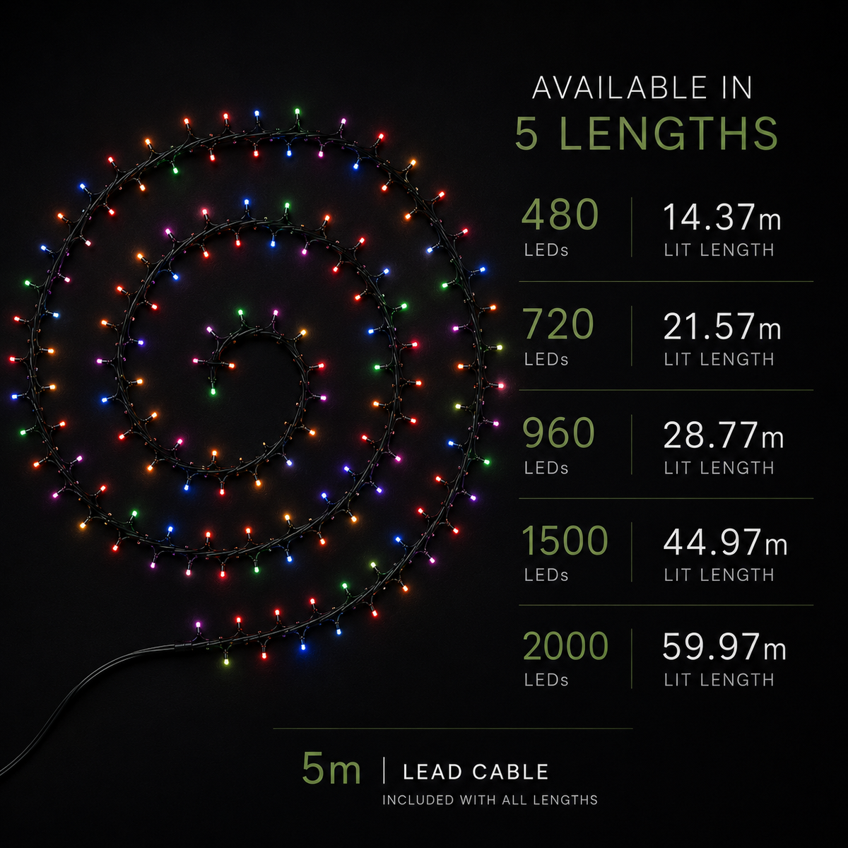 Multifunction Harlequin Décor String Lights