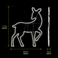 1.1M 2D Neon Deer