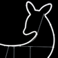 1.1M 2D Neon Deer