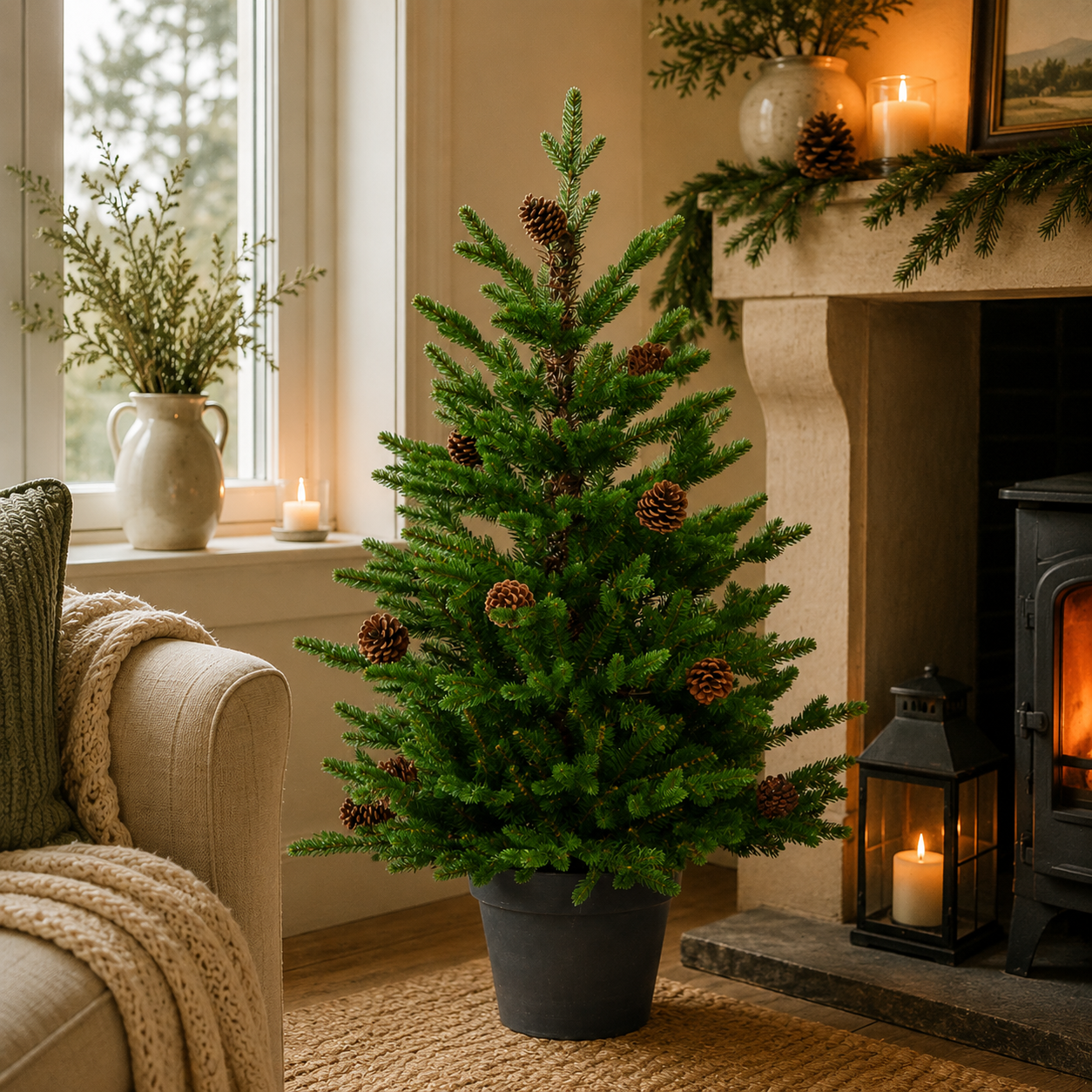 3' BUCKINGHAM PINE POTTED TREE