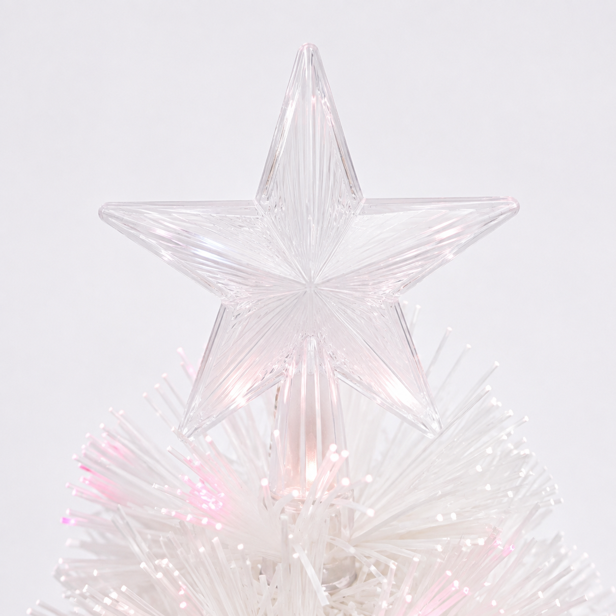 Snow White Carousel Fibre Optic Tree