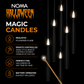 Set of 5 Magic Candles With Wand (Black)