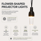 Warm White Flower Projector String Lights