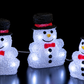 5 Acrylic Sitting Snowmen Chain