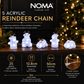 5 Acrylic Reindeer Chain