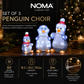 Set of 3 Penguin Choir