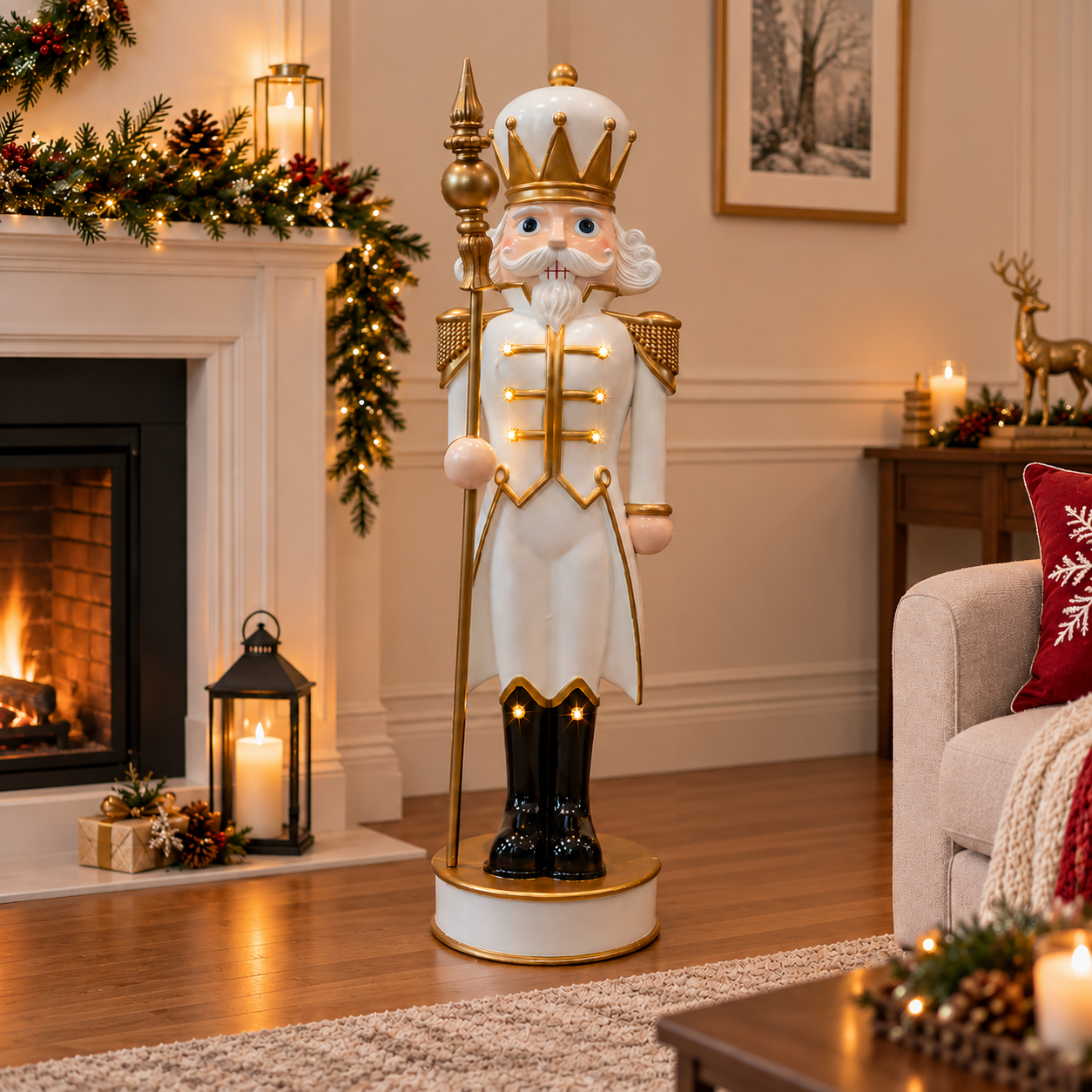 1.2M White Musical Nutcracker