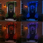 Colour Changeable Door Set with Wreath, Garland and 2 Trees - 200 LEDs