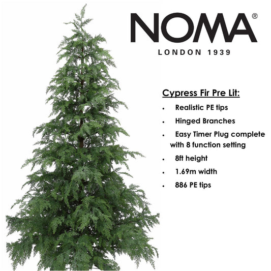 Cypress Fir Pre-Lit 1-2-Tree