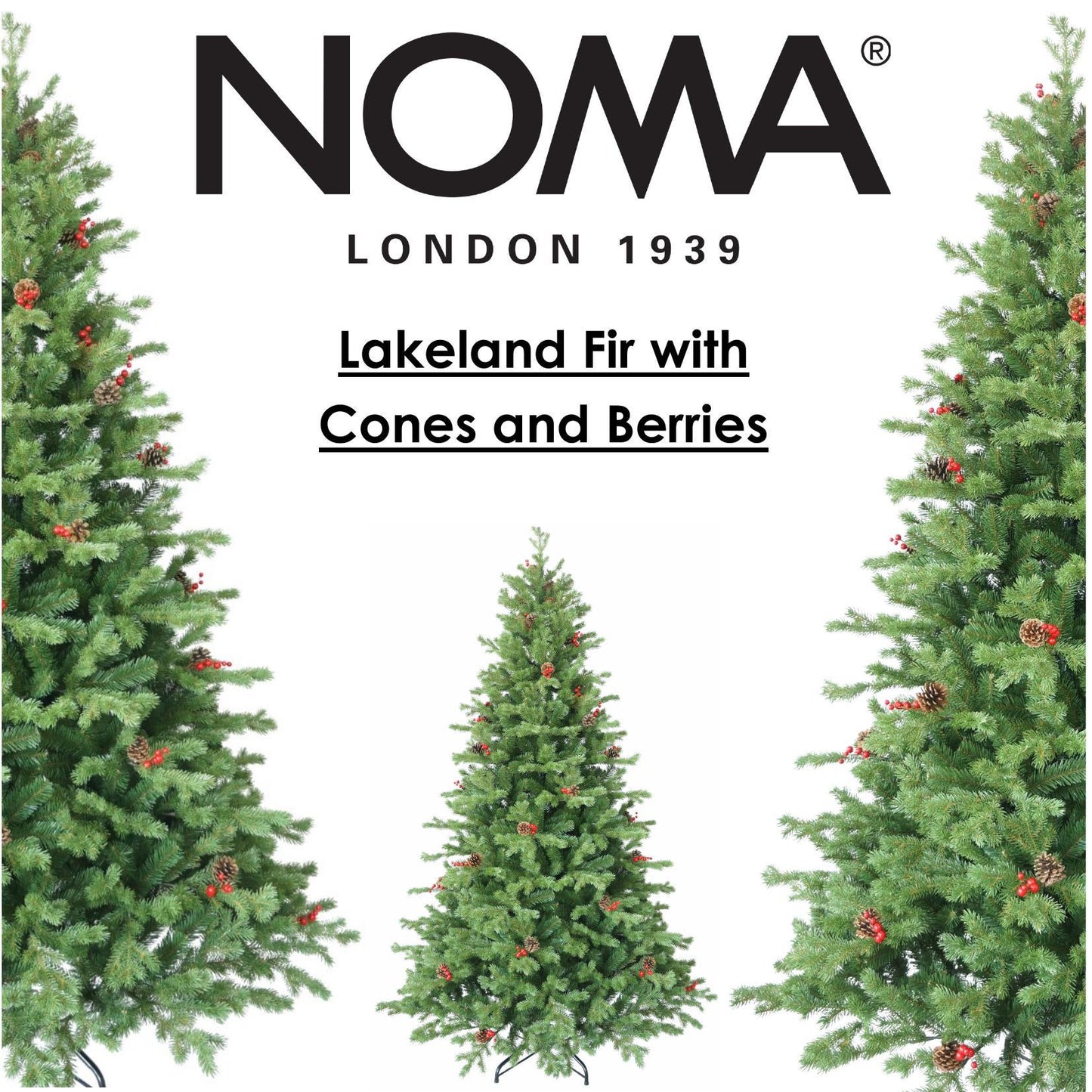 7.5' Lakeland Fir Cones & Berries