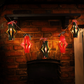 Set of 5 DIY Paper Lanterns with Icicle Light Chain