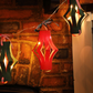 Set of 5 DIY Paper Lanterns with Icicle Light Chain
