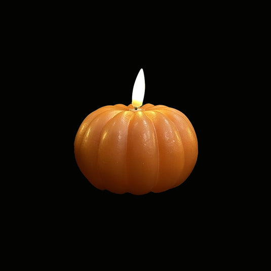 Wax Pumpkin Candle Light