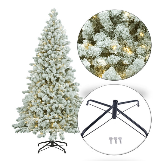 7.5' Warm White Pre-Lit Lakeland Snowmelt Fir