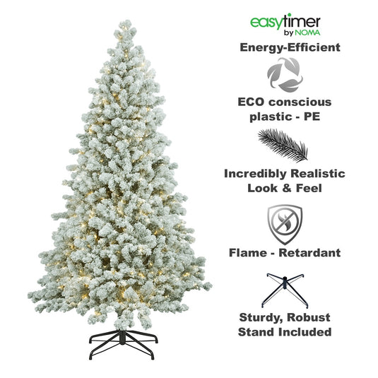 7.5' Warm White Pre-Lit Lakeland Snowmelt Fir