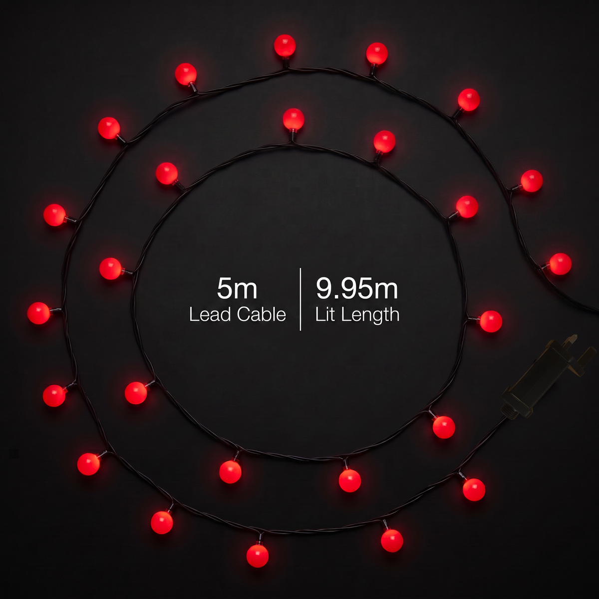 100 Red Berry Lights