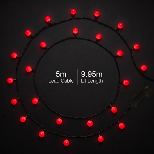 100 Red Berry Lights