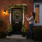 Colour Changeable Door Set with Wreath, Garland and 2 Trees - 200 LEDs