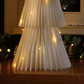 60cm Battery Operated Cream Honeycomb Tree with Warm White Wire Lights