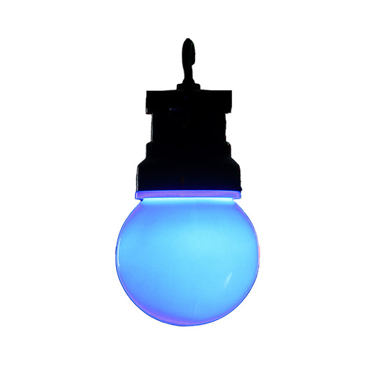20 Multicolour Connectable Festoon Lights with Black Cable