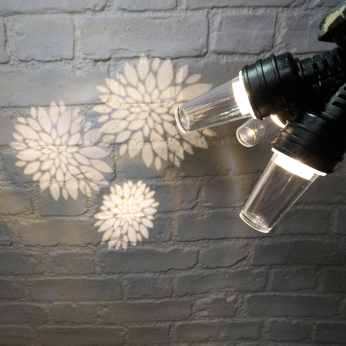 Warm White Flower Projector String Lights