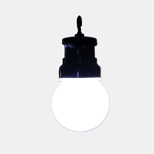 20 White Connectable Festoon Lights with Black Cable