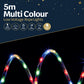 5M Micro 200 LED Rope Cable Light - Multi  Colour
