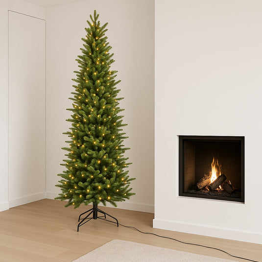 7.5' Warm White Pre-Lit Slim St. Moritz