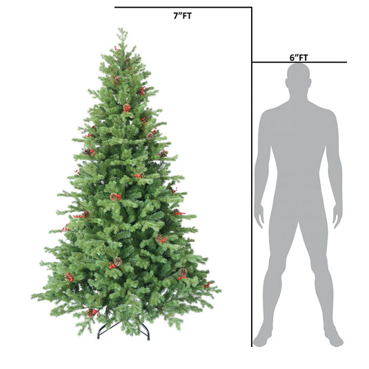 7.5' Lakeland Fir Cones & Berries