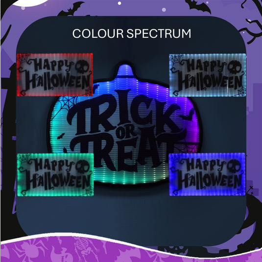 50cm Coralite "Trick Or Treat" Sign