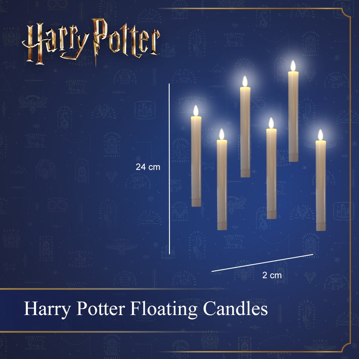 Harry Potter - Set of 6 Wand-Controlled Floating Candles