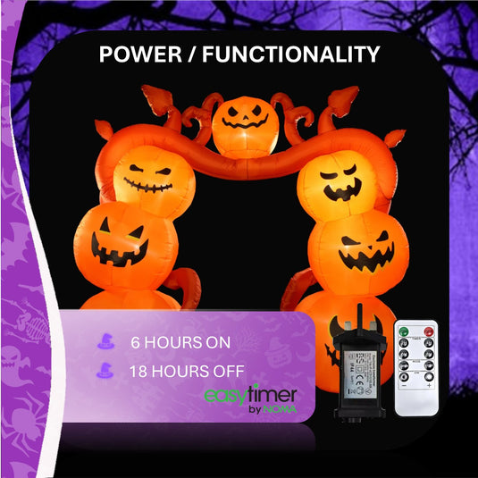 2.4m Haunted Pumpkin Arch Inflatable